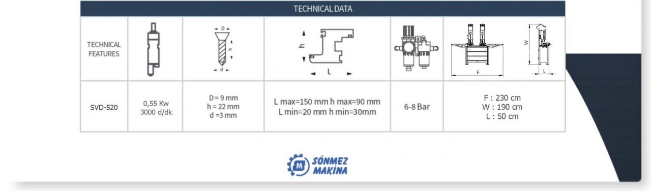 �kili Otomatik Dikey Vidalama Makinas� SVD-520